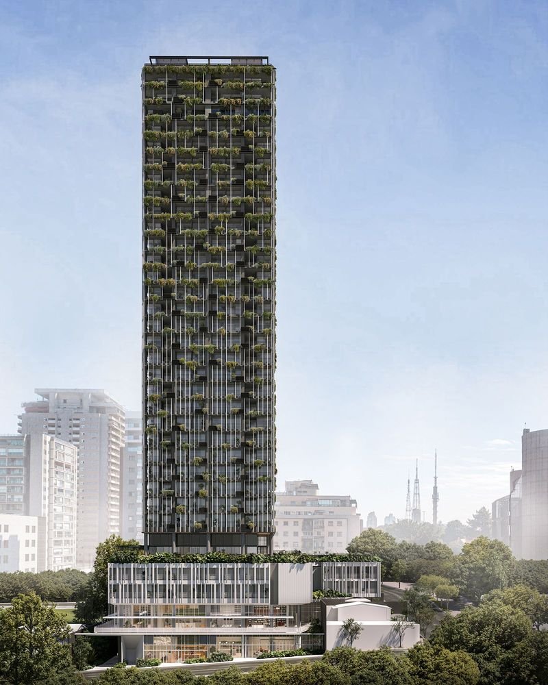 Elevação Técnica Oscar 2525 - Estúdio Módulo - Apartamento arquitetura assinada SP